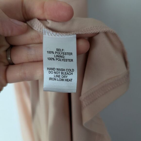 Lulu's Strappy To Be Here Blush Lace Up Maxi Dress Women's Size Medium - Picture 8 of 9